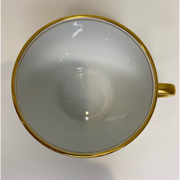 EUC VTG Wm. Guerin & Co France Limoges Teacup Saucer Heavily Gilded Scotland - Picture 8 of 10